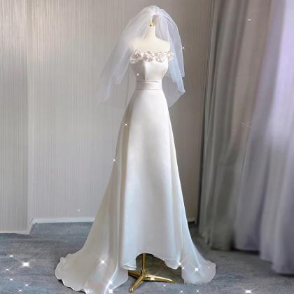 Light Wedding Dress Bride Senior Sense Of..
