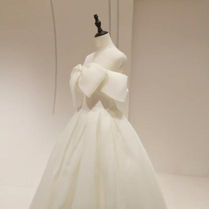 One-shoulder Wedding Dress Bride Princess Wind Out..