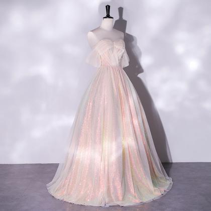 Mermaid Fairy Dress Toast Dress Bride A Shoulder..