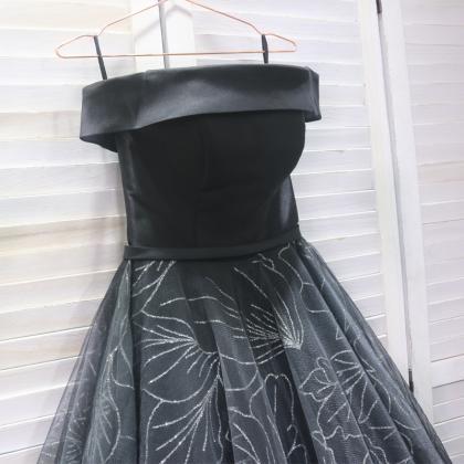 Black Dress Party Dresses Bling Sation Tulle Off..