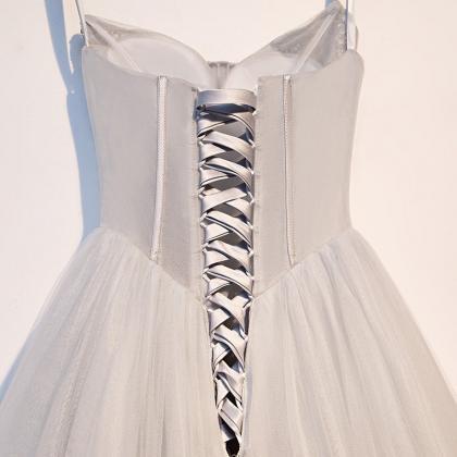 Evening Dress Sequins Strapless Simple..