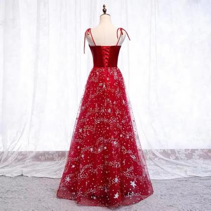 Prom Dresses,red Evening Dress, Birthday Party..