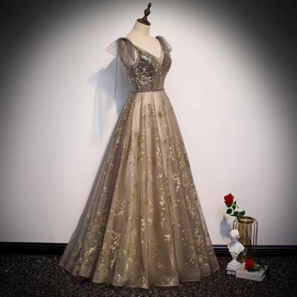 Prom Dresses,v-neck Prom Dress, Fairy Party Dress,..