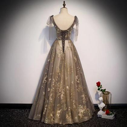 Prom Dresses,v-neck Prom Dress, Fairy Party Dress,..