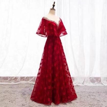 Prom Dresses,red Party Dress , Elegant Party..