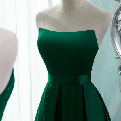 Prom Dresses,green Evening Dress,satin Party..