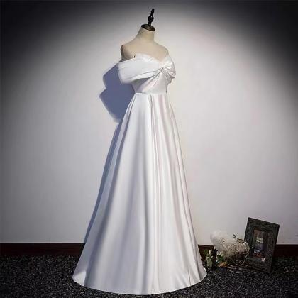 Prom Dresses,elegant Evening Dress, White Off..