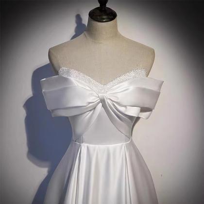 Prom Dresses,elegant Evening Dress, White Off..