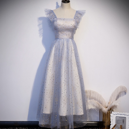 Prom Dresses,spaghetti Strap Midi Dress ,fairy..