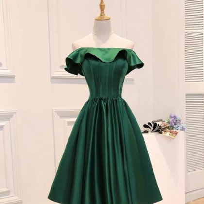Homecoming Dresses,green Little Graduation Dress,..