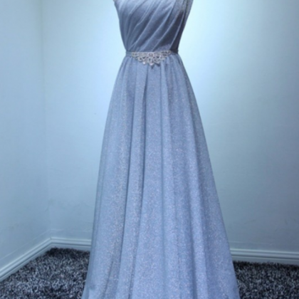 Prom Dresses, Sparkly Long Silver Formal Prom..