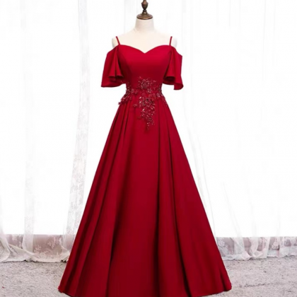 Prom Dresses, Red Evening Dress, Charming Sexy..