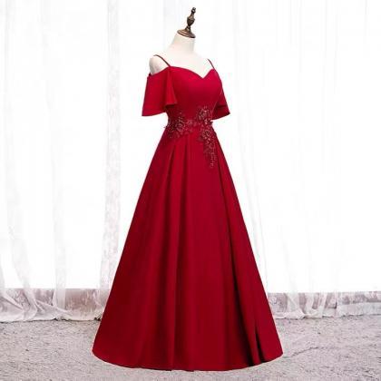 Prom Dresses, Red Evening Dress, Charming Sexy..
