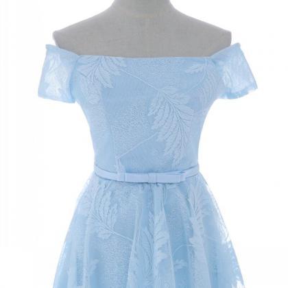 Homecoming Dresses,short Prom Dresses , Light Blue..