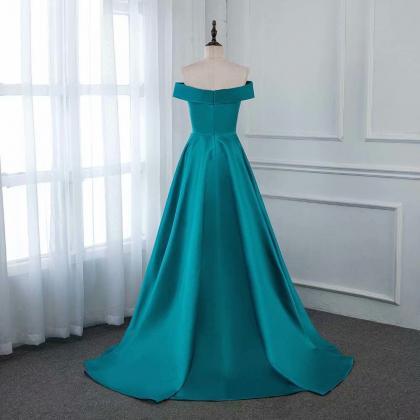Prom Dresses,fashion Blue Evening Dress Pageant..