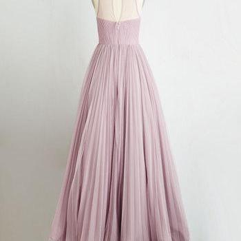 Prom Dresses,a-line Illusion Neck Chiffon Long..