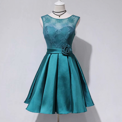 Homecoming Dresses,a-line Lace Short Length Empire..