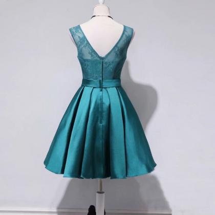 Homecoming Dresses,a-line Lace Short Length Empire..