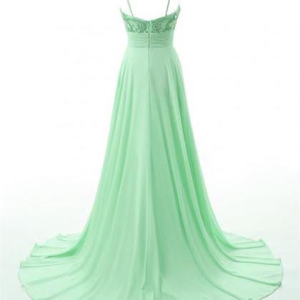 Prom Dresses,mint Green Prom Dresses Chiffon..