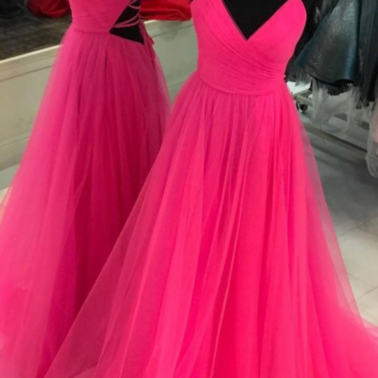 Prom Dresses,watermelon Princess Tulle Prom Dress..