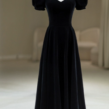 Prom Dresses,black Velvet Party Dresses,..