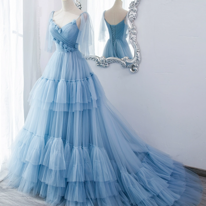 Prom Dresses,blue Evening Dresses, Party Dresses,..