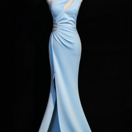 Prom Dresses,elegant Celebrity Blue Evening..