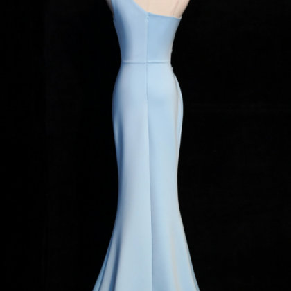 Prom Dresses,elegant Celebrity Blue Evening..