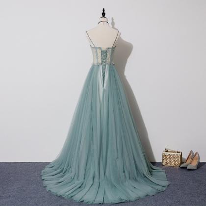 Prom Dresses,spaghetti Strap Prom Dress,elegant..