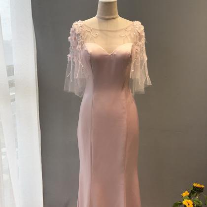 Prom Dresses,coupe Pink Evening Dresses,celebrity..