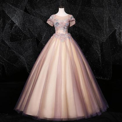 Prom Dresses,pink Evening Dresses, Puffy Dresses,..