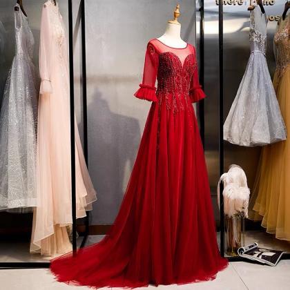 Prom Dresses, Red Wedding Dress,formal Evening..