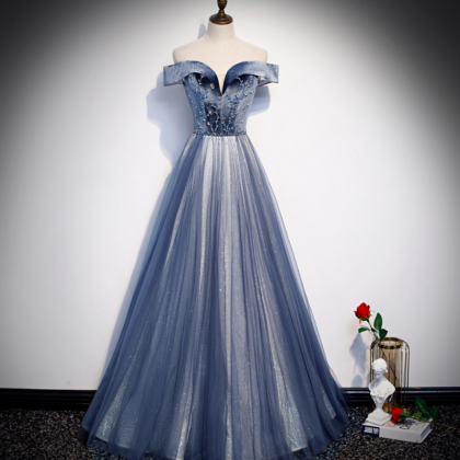 Prom Dresses,blue Evening Dress, Style,..