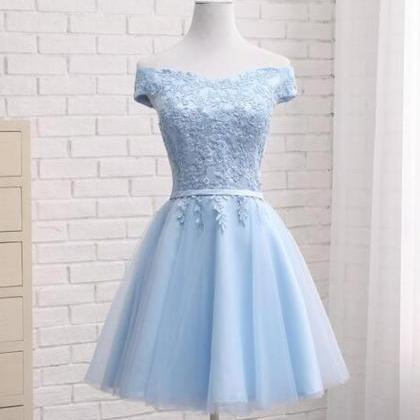 Homecoming Dresses,cute Blue Homecoming Dresses