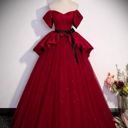 Prom Dresses,strapless Red Dresses Senior Sense Of..