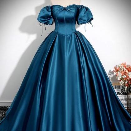 Prom Dresses,satin Evening Gowns Banquet Stage..