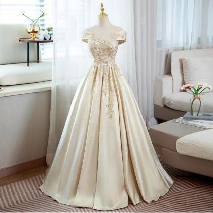 Prom Dresses,texture Premium Applique Evening..