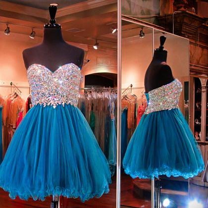 Charming Prom Dress Tulle Homecoming..