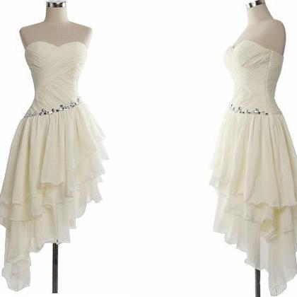 Charming Prom Dress Chiffon Evening Dress Pleat..