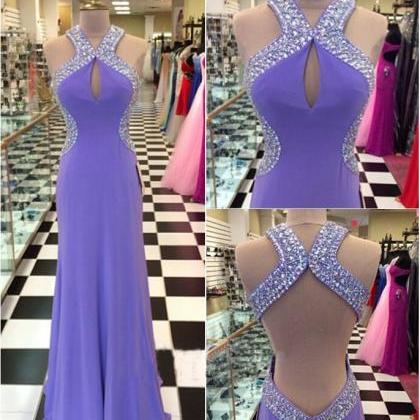 High Quality Prom Dress A-line Prom Dress Halter..