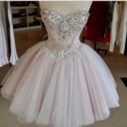 Charming Prom Dress Beading Evening Dress..