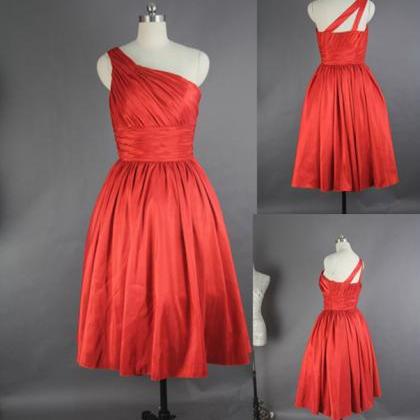 Red Bridesmaid Dress,simple Bridesmaid Dress,..