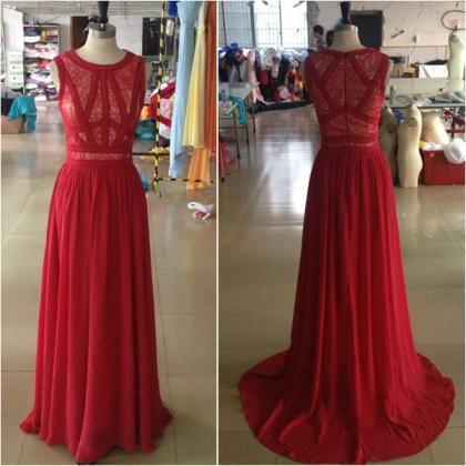 Pretty Charming Red Evening Dress，prom Dress For..