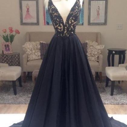 Black Prom Dresses,backless Prom Dress,sexy Prom..