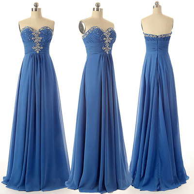 Prom Dresses,evening Dress,prom Gown,royal Blue..