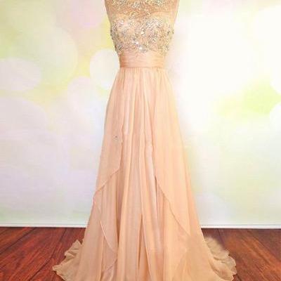Prom Dresses,evening Dress,pink Prom Dress, Long..