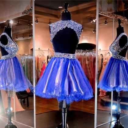 Prom Dresses,evening Dress,sparkle Royal Blue Prom..