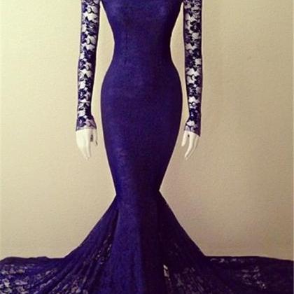 Prom Dresses,evening Dress,mermaid Prom Gown,royal..