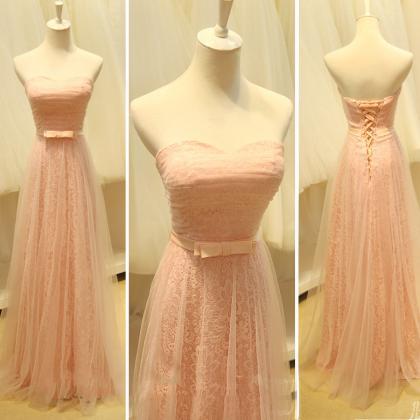 Prom Dresses,evening Dress,pink Prom Dresses,blush..