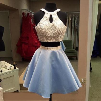 Light Sky Blue Homecoming Dresses,tulle Homecoming..